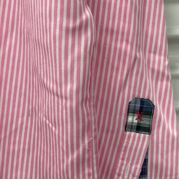Men's Pink Striped Shirt - Picture 3 of 3